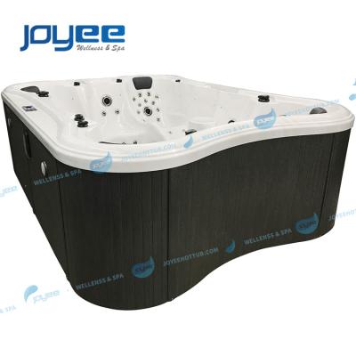 China Large Part 8 People Leisure JOYEE Whirlpool Hot Tub Free Massage Modern American High Quality Backyard Acrylic Outdoor Spa for sale