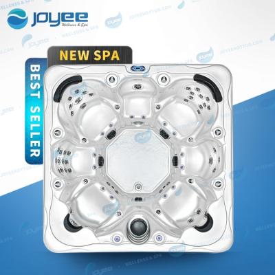 China JOYEE Modern Massage Spa Luxury Quality Imported Acrylic Hot Tub Spa For 7 Person Outdoor Jacuzi Function Spa for sale