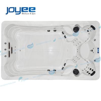 China JOYEE Modern 3 Seats Luxury Outdoor Spa Swimming Pool and Outdoor Spa Function Whirlpool Massage Hot Tub with 53 Jets for sale