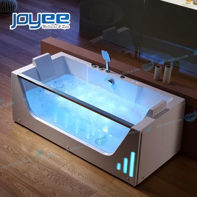 China JOYEE Luxury Hotel 1-2 People Bathtub Whirlpool Bath Tub Acrylic Adult Shower Three Side Tub Combo China Supplier for sale