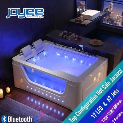 China JOYEE Indoor Portable Bathtub Massage Bathtub Computer Control Acrylic Black Color Hot Tub Whirlpool Tub for sale