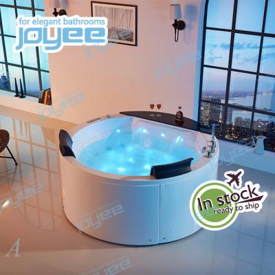 China JOYEE Hot Tub Bath Skirt JOYEE Indoor Hot Tubs Acrylic Free Round Function Round Hot Tub Prices Indoor Whirlpool Massage Bathtub Price for sale