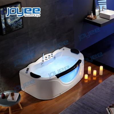 China new Luxury Bathtubs Water Jet Massage Tub Glass Portable bath tub JOYEE 2020 indoor three side skirt model for sale