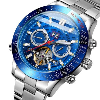 China Forsining 2020 New Arrival Luxury Men's Day/Date Watch Water Resistant Stainless Steel Automatic Male Wristwatches for sale