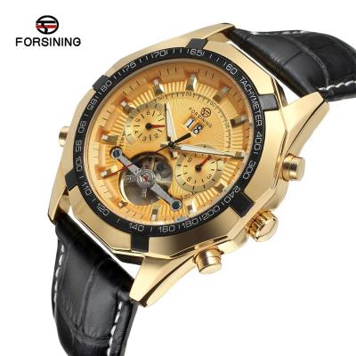 China China tangan custom men's automatic watches relojes de hombre 2020 power reserve fashion luxury jam FORSINING watch man for sale