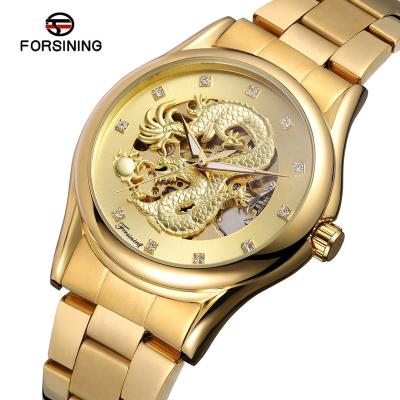 China Power Reserve 2022 FORSINING China factory luxury skeleton automatic jam tangan men watch watch man relogio custom for sale