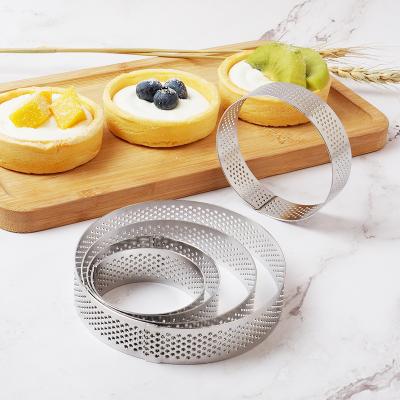 China Viable Stainless Steel Baking Mold Mousse Ring Ring Mousse Cake Pastry Rings for sale