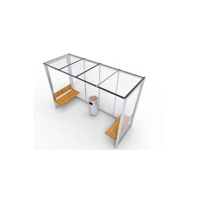 China Outdoor Security Waterproof Customized Smoking Area Cabin Waiting Shelter for sale