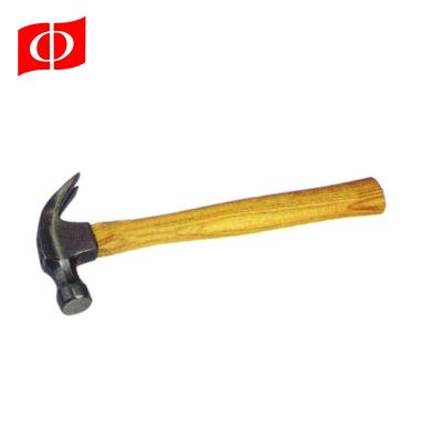 China Small nail hammer claw hammer manufacturing process with wooden handle for sale