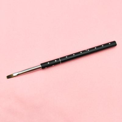 China NAIL 3 Color Synthetic Hair #4 Black Gel Sculpting Beauty Nail Art Nail Brush for sale