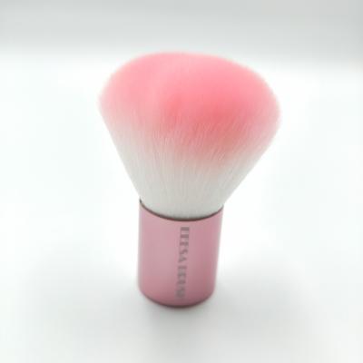 China Nail Beauty Manicure Dust Remove Rose Red Metal Short Handle for Ash Dirt Pink Nail Dust Cleaning Brush for sale