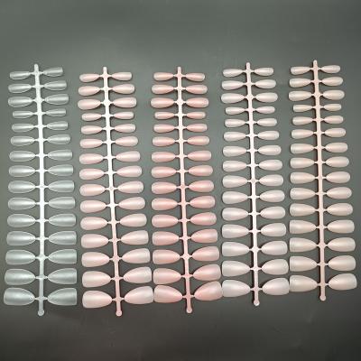 China Press On Nails Easy Apply Wholesale 30Pcs Matte No Label Nail Mountain Small Almond Press On Nails Tips for sale