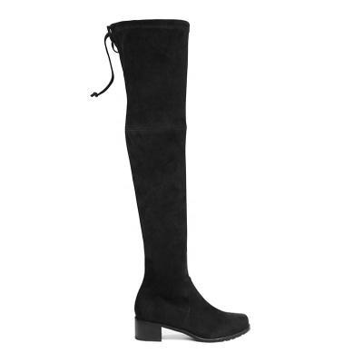 China Custmerized Breathable Conform Ladies Over The Knee High Shoes Women Chunky Heeled Boots for sale