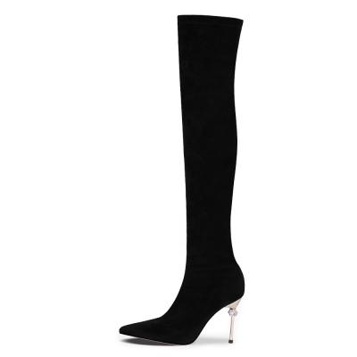 China New Women's Thigh High Chunky Boots Women's Models Ladies Thigh High Boots Breathable Platform Shoes for sale