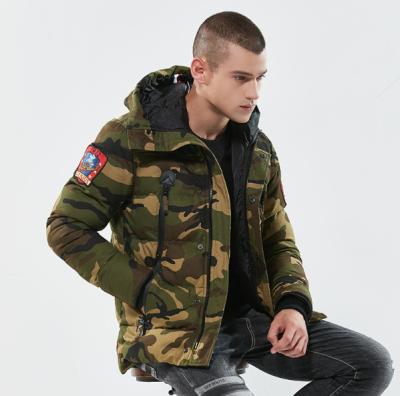 China Breathable Camouflage Jacket US Army Navy Military Tactical Updraft Thick Padded Jacket With Hood Military Style Parkas for sale