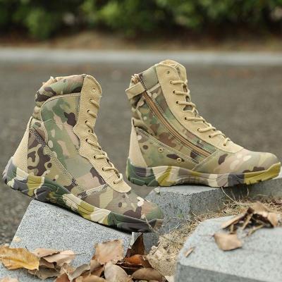 China Wholesales New Arrival Anti Slip Abrasion Camouflage Tactical Military Army Desert Boots Outdoor Boots For Men for sale