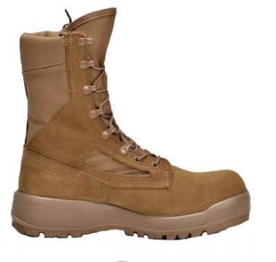 China Army Police Coyote Color Suede Military Tactical Leather Plus Size Army Boots Cut Out Military Shoes for sale