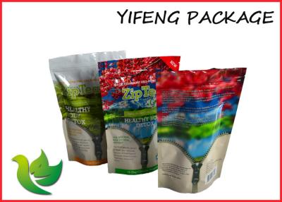 China 8oz Customized Aluminum Foil Bags , Tea Packaging Zip Lock Bag for sale