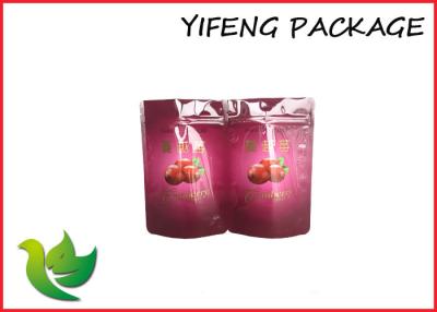 China Printed Ziplock Stand Up Pouches Moisture Barrier Fruit Packaging Bags for sale