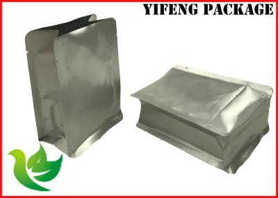 China OEM Flat Bottom Food Packaging Bags Al Foil Laminated , Up To 10 Colors for sale