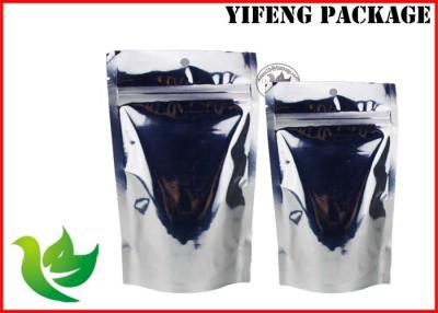 China Silver Aluminum Foil Bags With Window , Food Grade Soup Snack Bag SGS Listed for sale