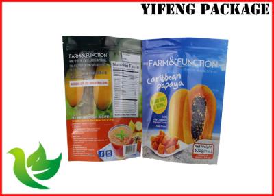 China Gravure Printing Plastic Stand Up Pouches With Zipper For Food Packaging for sale