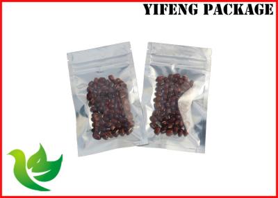 China Fresh style Laminated Foil  Zip lock Plastic Bags with clear window for tea or seed for sale