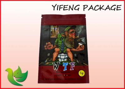 China Stand Up Aluminium Foil Lined Bag Heat Sealed For Herbal Incense Packaging for sale