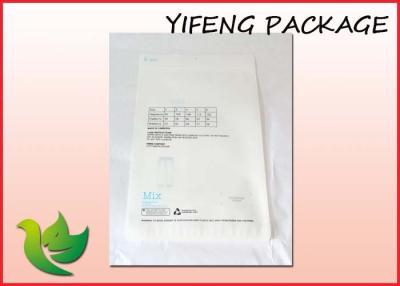 China Transparent Garment Packaging Bags With Zipper Laminated Plastic Pouch for sale