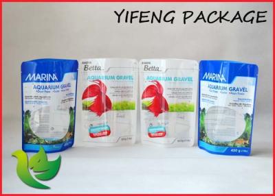 China Levante-se o saco dos alimentos para animais de estimação da alimentação dos peixes biodegradável com parte superior do zíper à venda