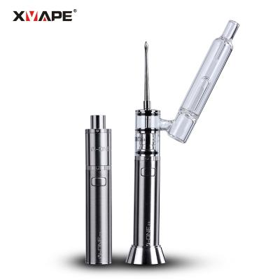 China Portable 2 Temperature Setting Aluminum Material With Mouthpiece & Dab Bubbler/Carb Cap 1500mAh Glass Vaporizer V-ONE 2.0 XVAPE/XMAX for sale