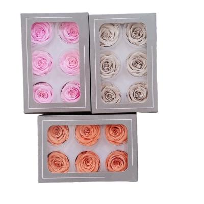 China Wholesale Real Natural Events Decoration Preserved Flowers 5-6cm Rose For Handmade for sale