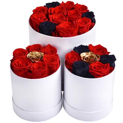 China Preseved Fresh Rose Natural New Product Ideas 2021 Rose Gifts Preserved Roses Box For Christmas Valentine's Day Wedding Home Decorations for sale