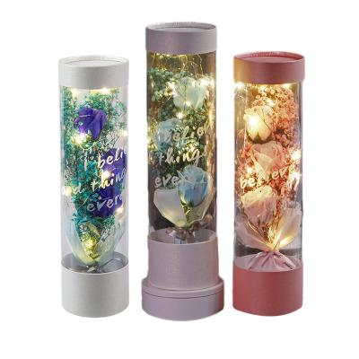 China 2022 New Product Ideas PVC Soap Rose Bouquet Box Gifts For Christmas Valentine's Day Gifts Decorations for sale