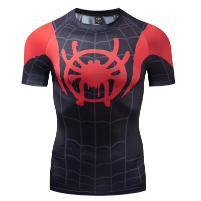 China Factory Price Anti Shrink Polyester Marvel Super Hero Quick Dry T Shirts for sale