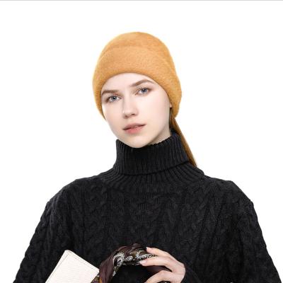 China COMMON Wholesale Winter Hats For New Woman Candy Beanies Knitted Solid Hat for sale