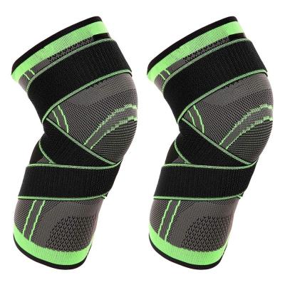 China Best Selling Adjustable Athletics Knee Brace Knee Support Compression Non-slip Knee Sleeve With Adjustable Strap for sale