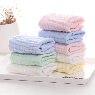 China Soft Newborn Baby Face Towel and Muslin Washcloth Infant Safe Muslin Washcloths for Sensitive Skin for sale