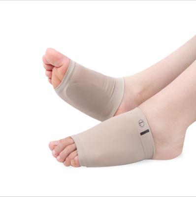 China Eco-friendly Orthotics Elastic Bandage Foot Arch Support Sleeve Heel Bumps With SEBS Cushion for sale