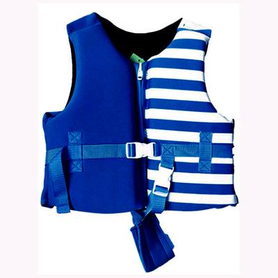 China Custom Study Swimming Safety Swimming Bathing Suit Baby Float Navy Vest Children Kid Neoprene Printing Life Vest Jacket For Child for sale