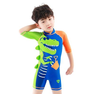 China Children's Cartoon Swimwear Children's Short Dry Breathable Swimwear Beach Swimwear One-Piece Suit Breathable Swimwear for sale