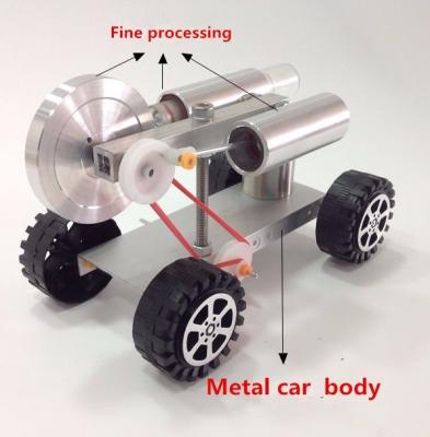 China DIY Stirling Engine Model Four-wheeled Vehicle Science Education Toy Christmas Educational Gift TH0875 for sale