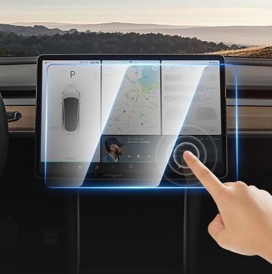 China 15/17 Inch Car Touch Screen Protector Screen Protector Car Clear Tempered Glass For Tesla Model 3 AM1779 for sale