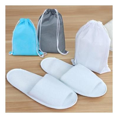 China Gray Quality Hotel Slippers Travel Easy Comfortable Breathable Toe Spa Open Toe Shoes Disposable Slippers for sale