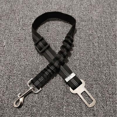 China Upgraded Adjustable Reflective Dog Car Seat Belt Safety Belt Dog Seat Belt Harness Leads Elastic Reflective Pet Cat Safety Rope Supplies for sale