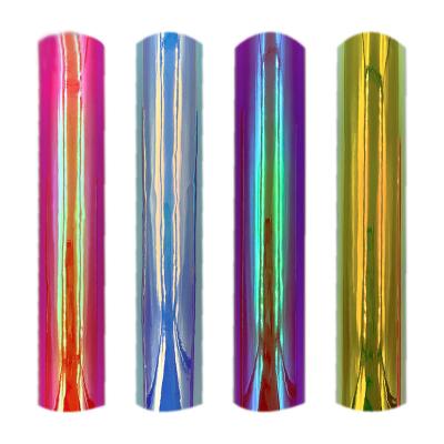 China Single Color Without Pattern Holographic Color Changing Colorful Car Wrapping Film Self Adhesive Craft Self Adhesive Craft Vinyl Film PVC Back Adhesive Cup for sale