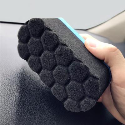 China 1Pc Car Wash Wash Sponge Car Detailing Care Care Wax Foam Auto Polish Pad Detailing AM1409 for sale