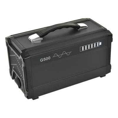 China 2020 Backup Portable Fast Backup G500 3.7V 40Ah 460Wh 500W Power Station For Camping With Pure Sine Wave Inverter for sale