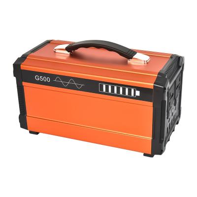 China Factory fast supply support charging rechargeable battery 500W solar power station portable generator for outdoor for sale