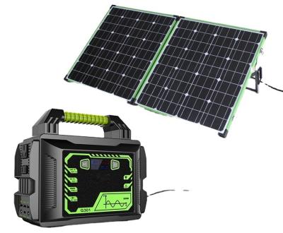 China 2021 Mah Solar Generator Lithium 300W Power Station Fast Portable Solar Generator Of 80000 Load Support Emergency Power Supply 300W for sale